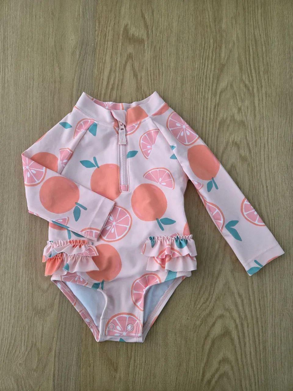 novo maiô carters manga longa 6meses