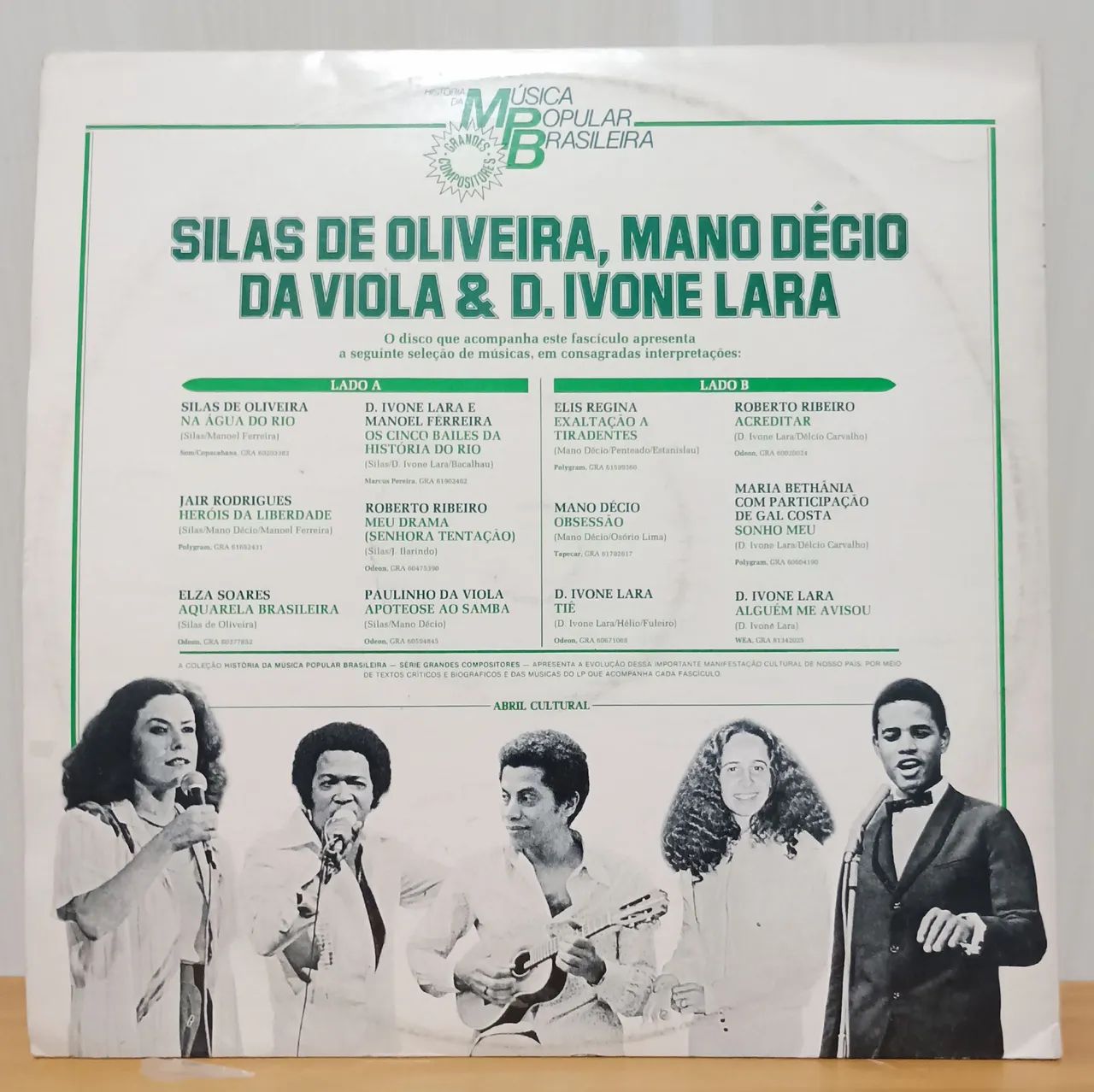 Silas de Oliveira, Mano Décio & D. Ivone Lara. LP capa Dupla.  - Foto 2