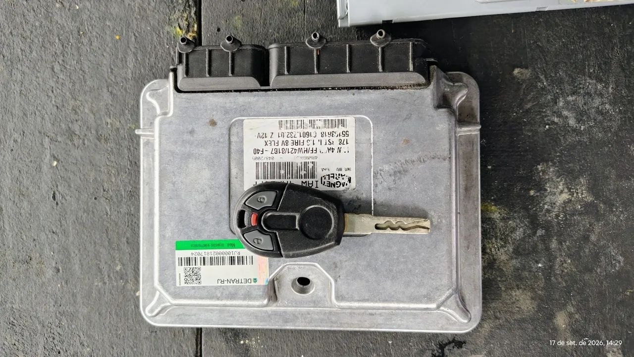 Kit chave CODE completo Palio 1.3 8v FLEX  - Foto 2