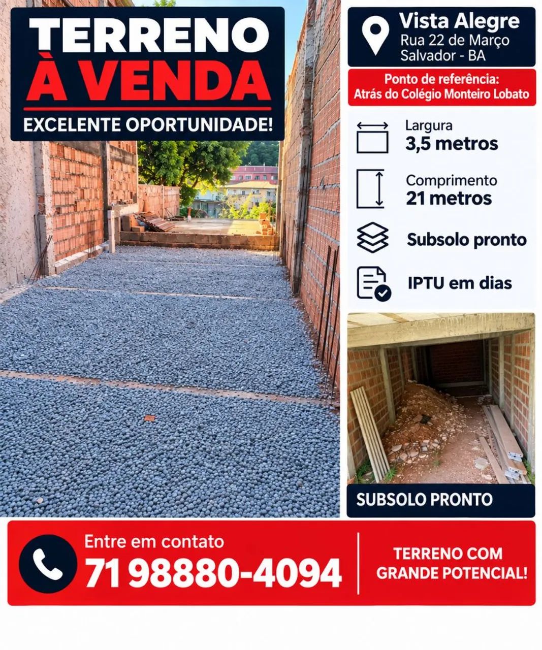 Terreno em Vista Alegre 