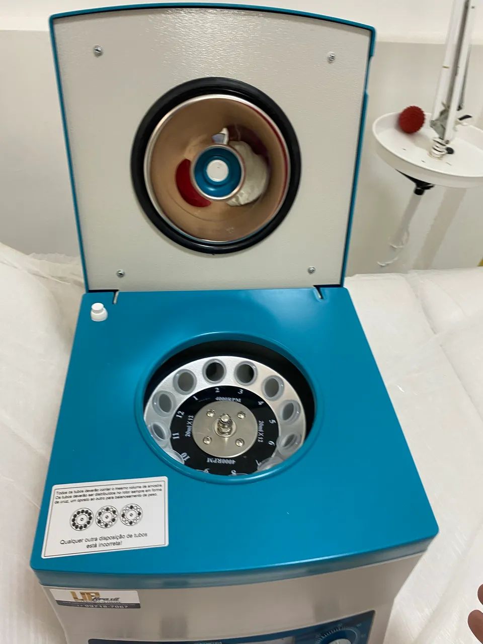 Centrifuga e incubadora plasma gel