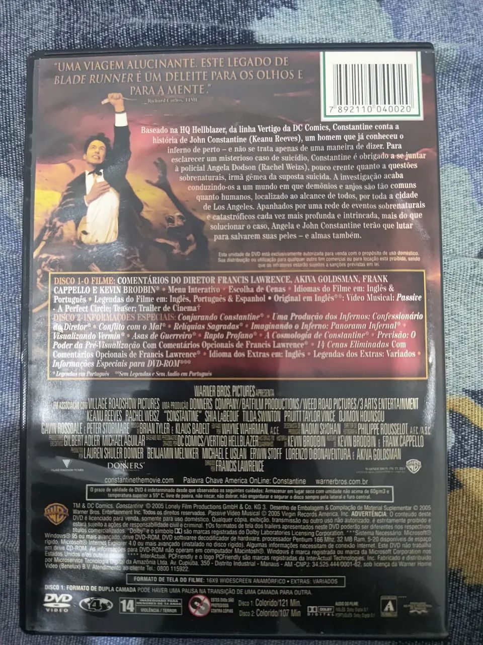 DVD CONSTANTINE EDIÇÃO ESPECIAL DVD DUPLO - Foto 2