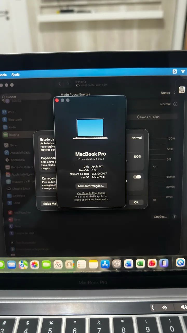 Apple MacBook Pro 13" M2 (8GB RAM) - Bateria 100% (49 Ciclos) - Foto 4