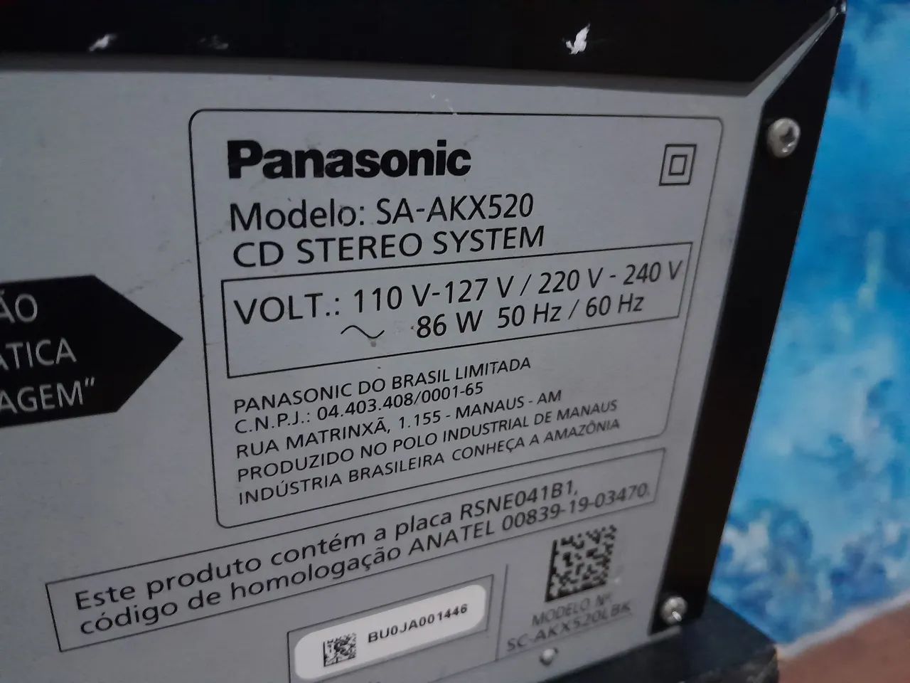 Som Panasonic 580W COM DEFEITO  - Foto 3