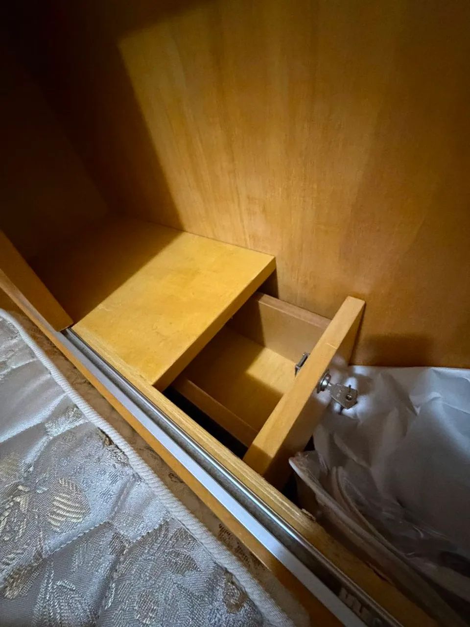 Cama cabeceira com baú e Colchão Casal - Marca Líder  - Foto 3