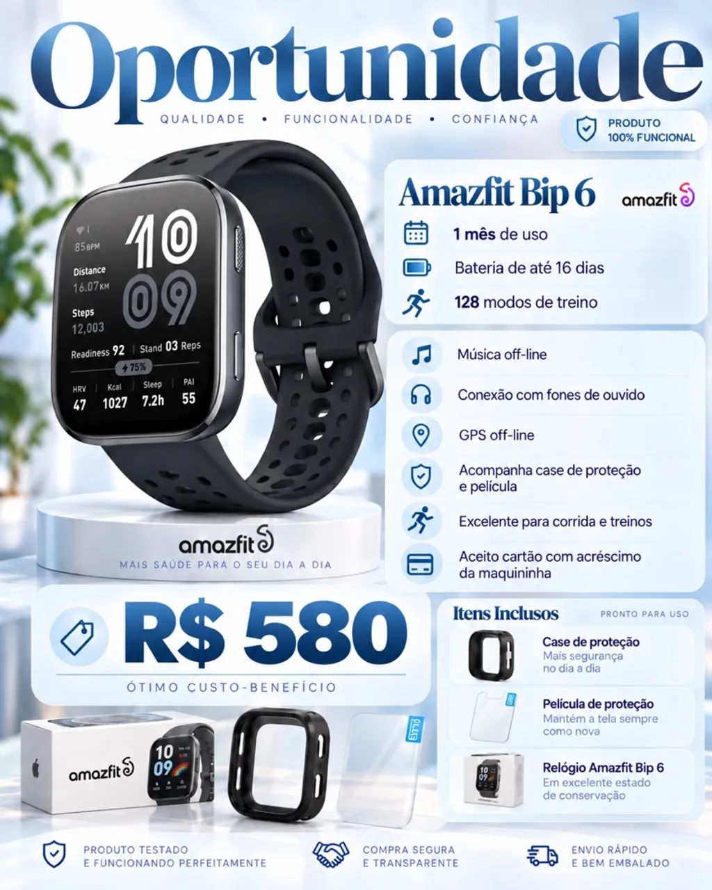 Smartwatch Amazfit Bip 6