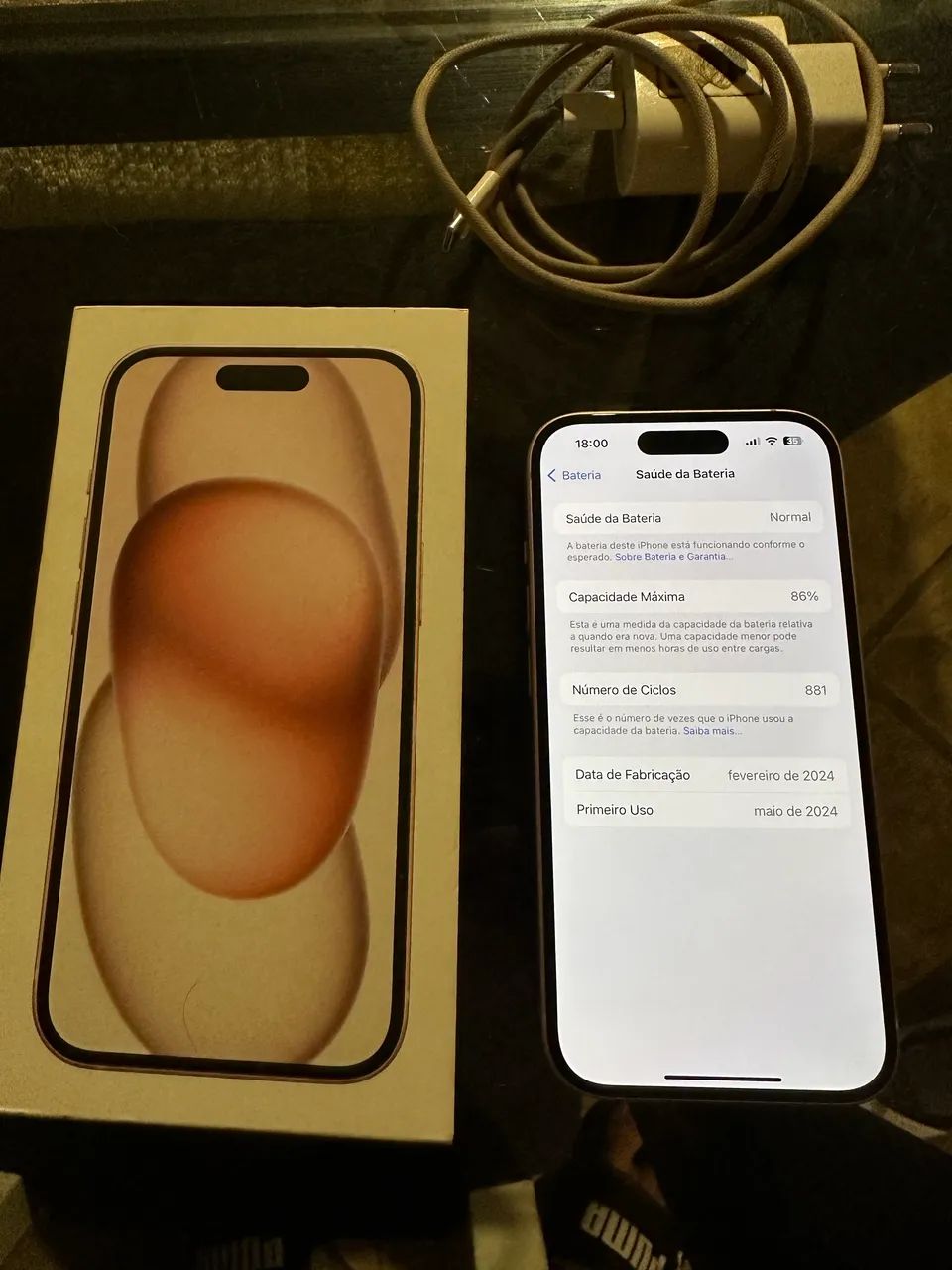 iPhone 15 Rosa 128gb (Perfeito) - Foto 2