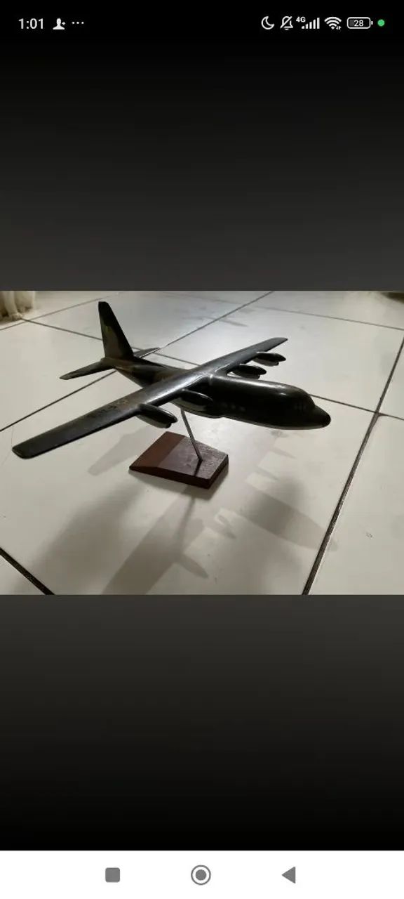 Makete avião resina fab