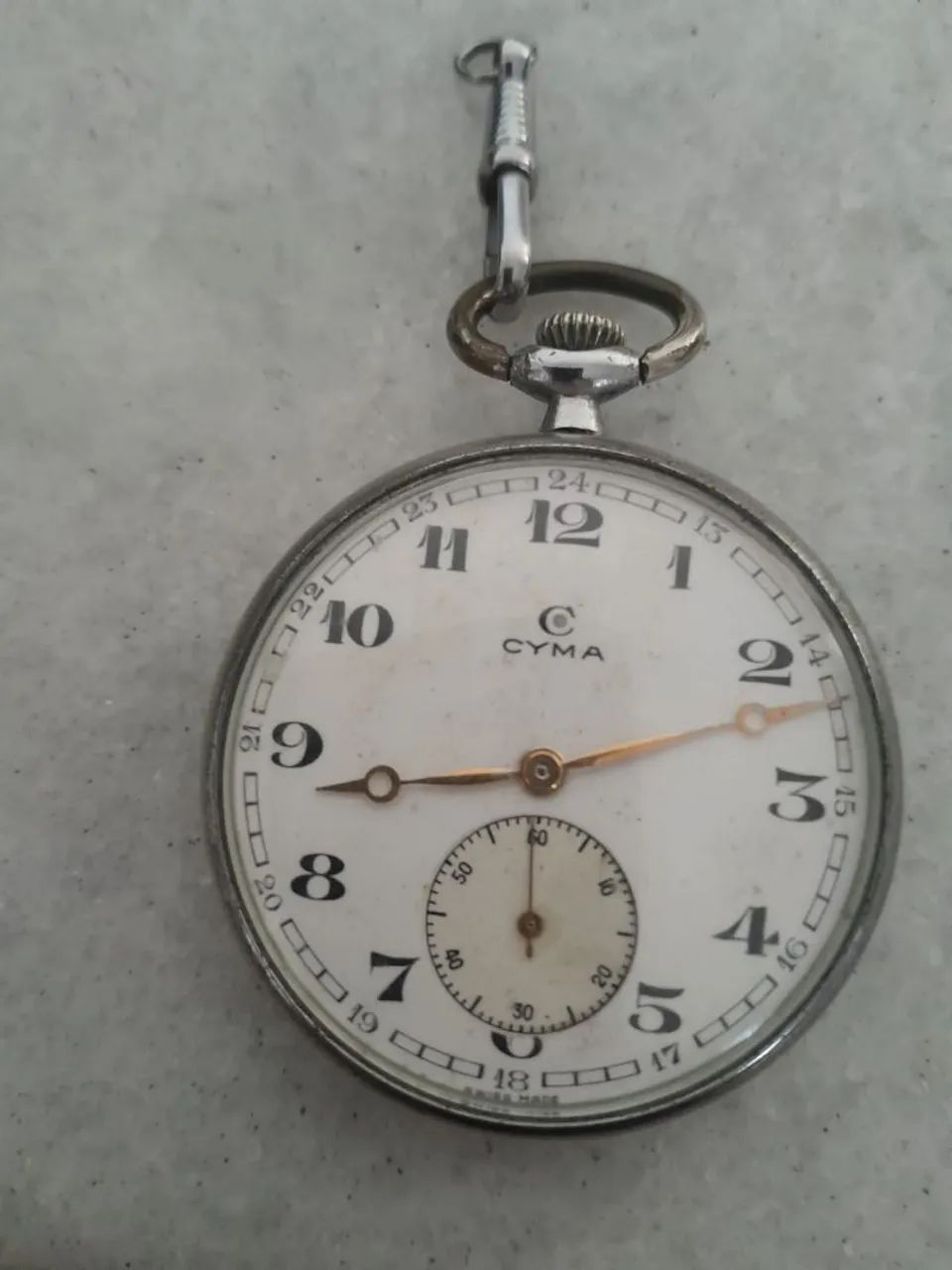 Relógio de bolso antigo cyma