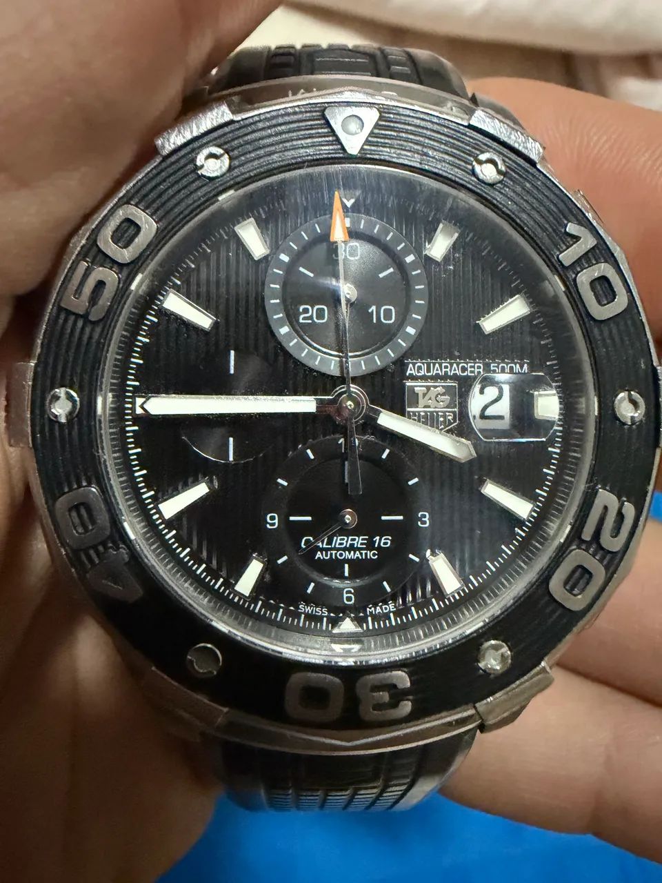 TAG Heuer Aquaracer 500M Calibre 16 Chronograph - CAJ2110 - Foto 4
