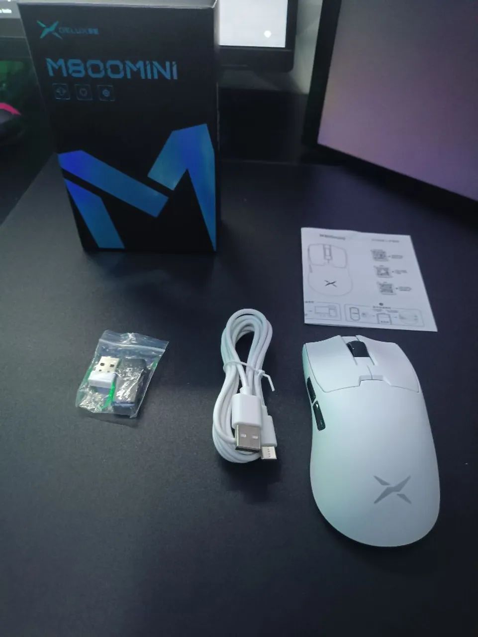 Mouse delux m800 mini novo na caixa 