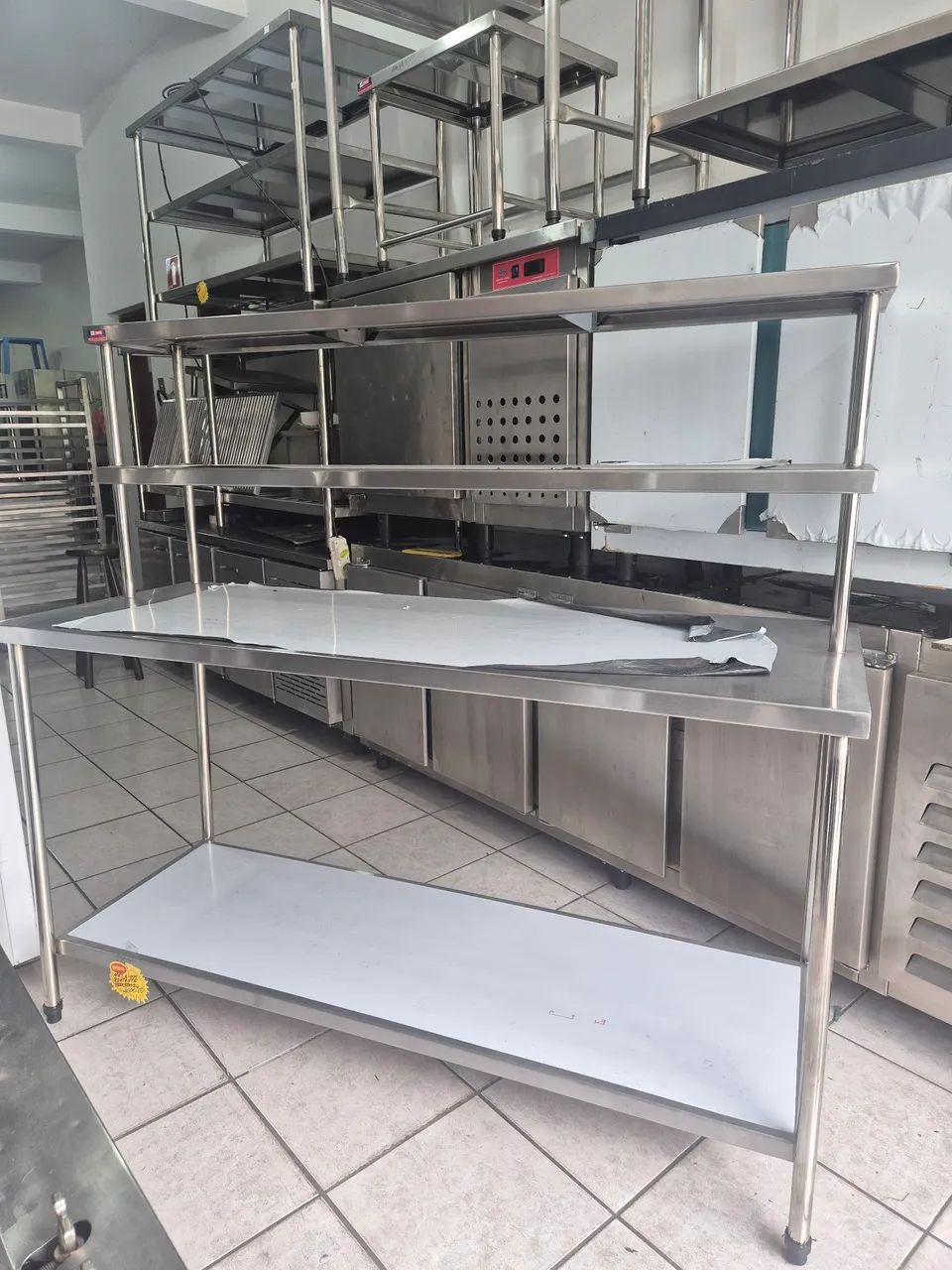 MESA INOX COM MONTANTE  - Foto 3