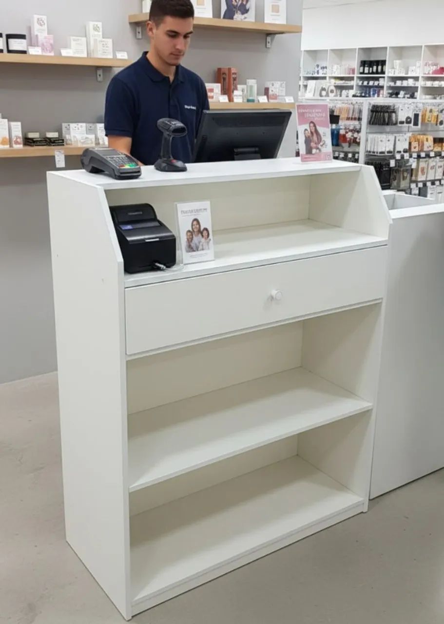 Líquida do balcão para atendimento em mdf