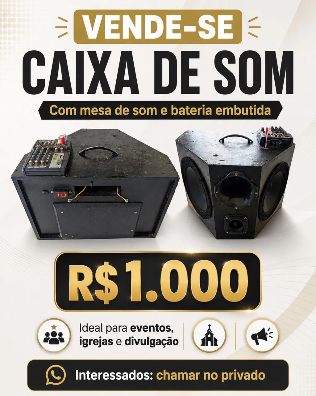 Uma caixa de som 