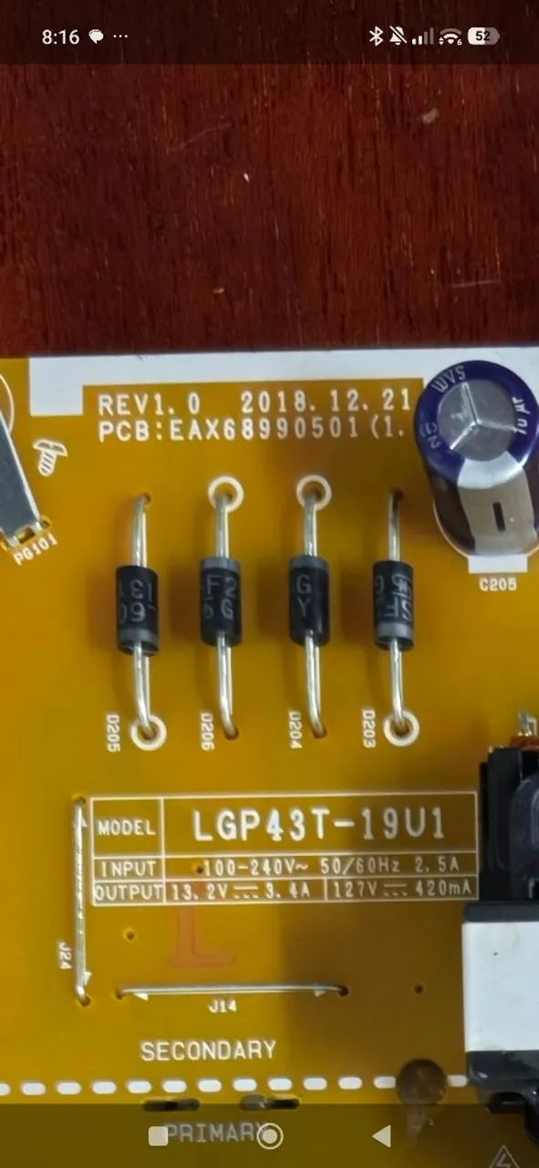 Placa TV LG 43UN7300PSC - Foto 2