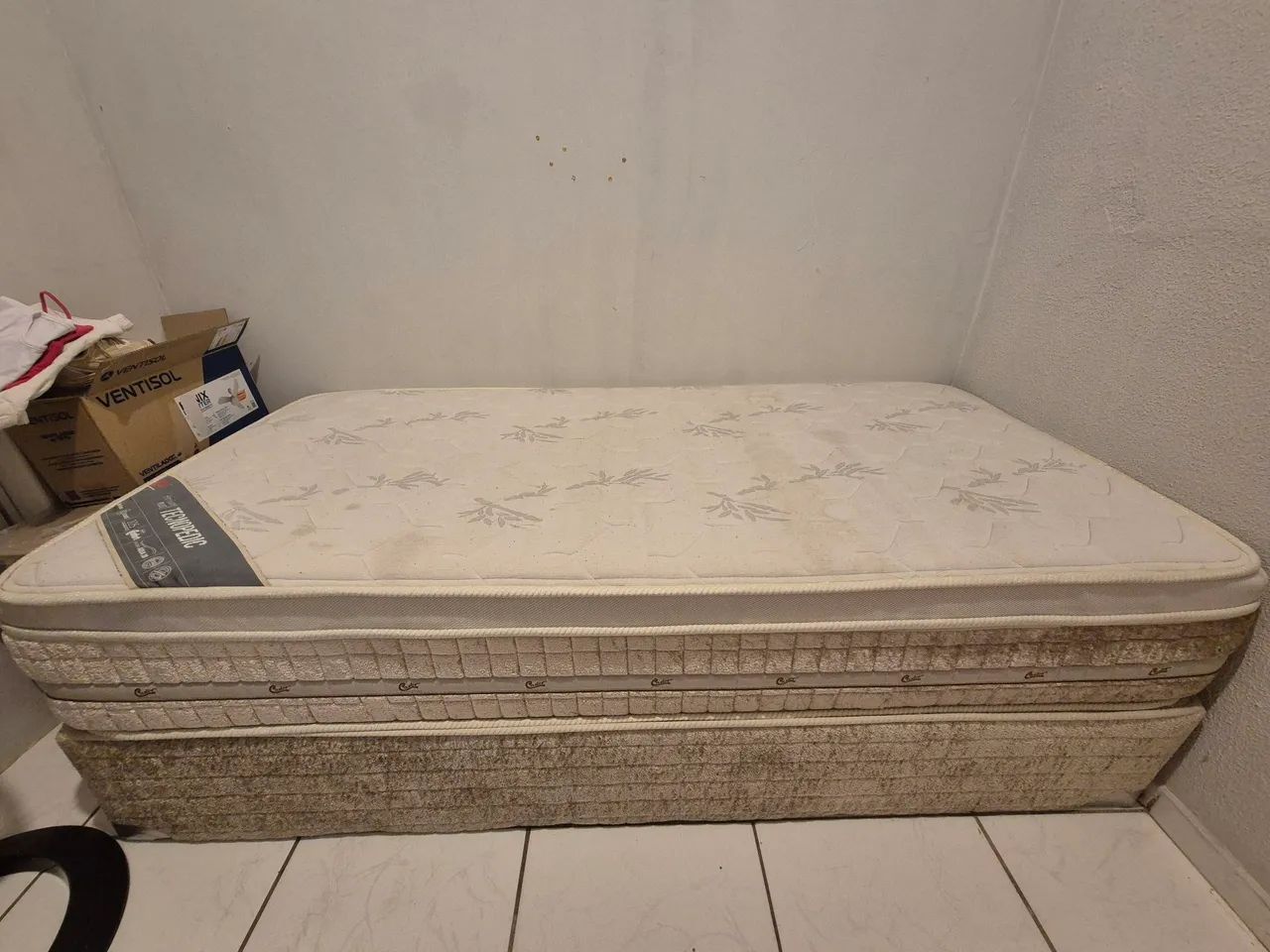 Cama box solteiro com molas - Foto 2