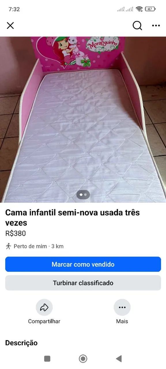 Cama infantil semi nova  - Foto 2