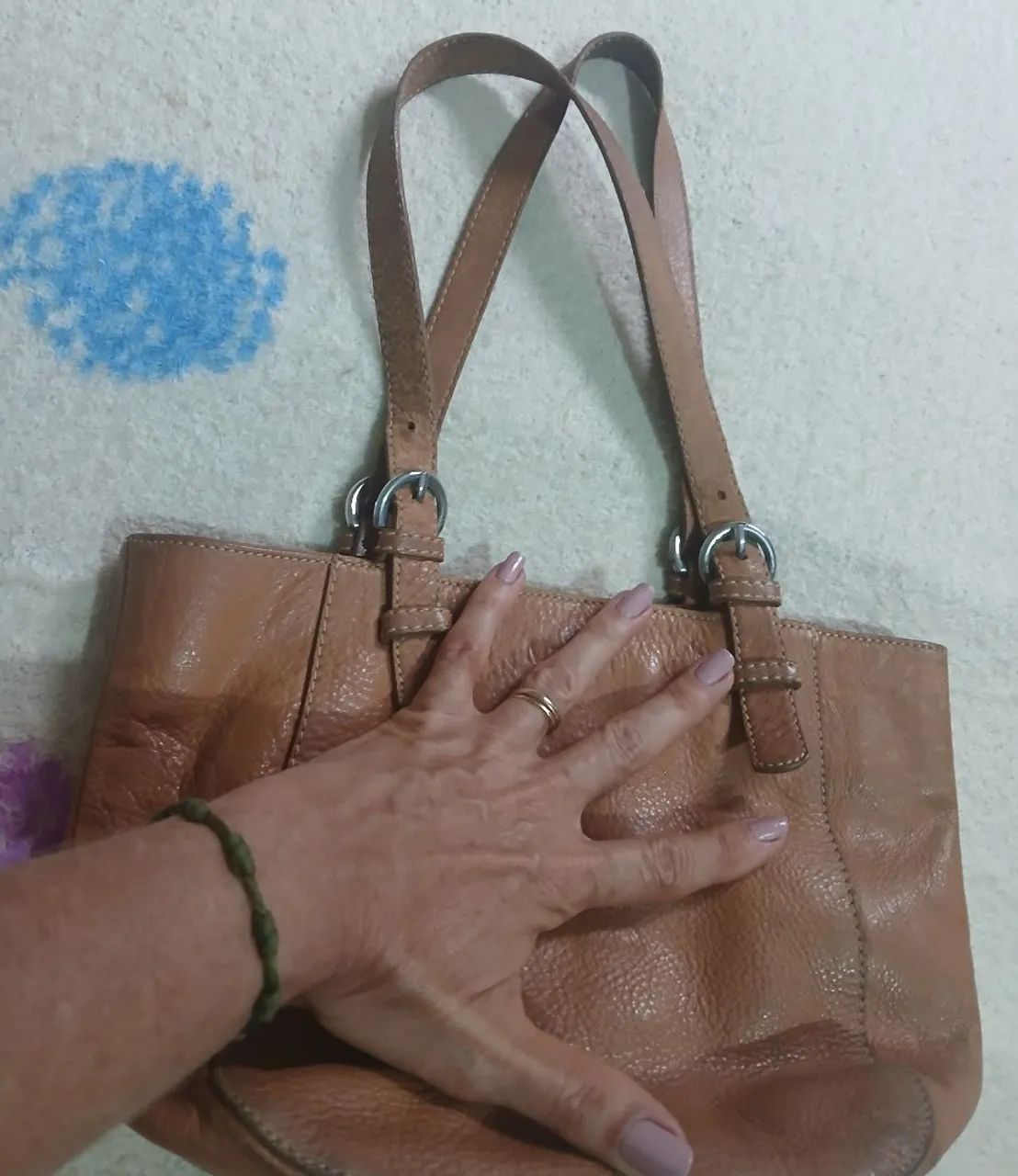 Bolsa de couro legítimo marca MR CAT pequena - Foto 2