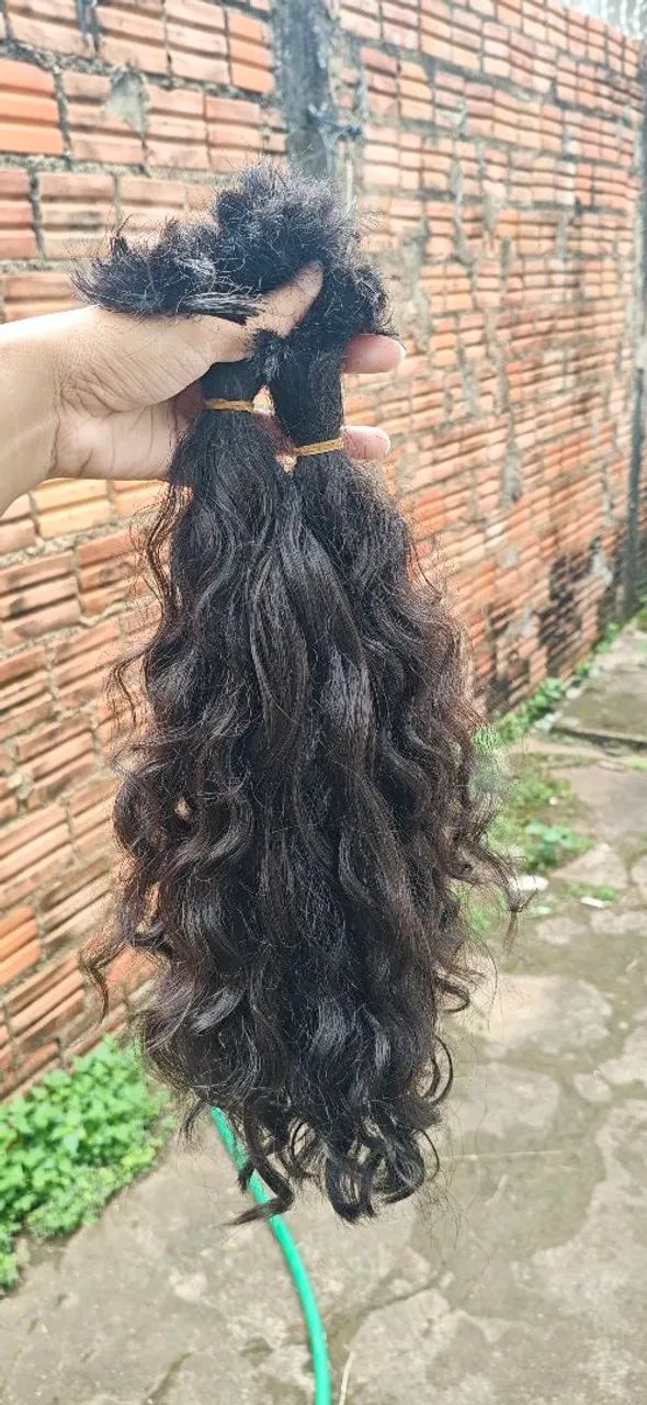 Cabelo Humano virgem cor preta - Foto 2