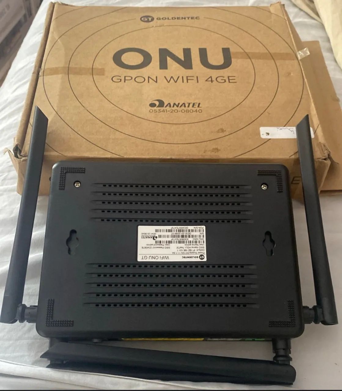 roteador/modem onu gpon wifi 4ge goldentec - Foto 4