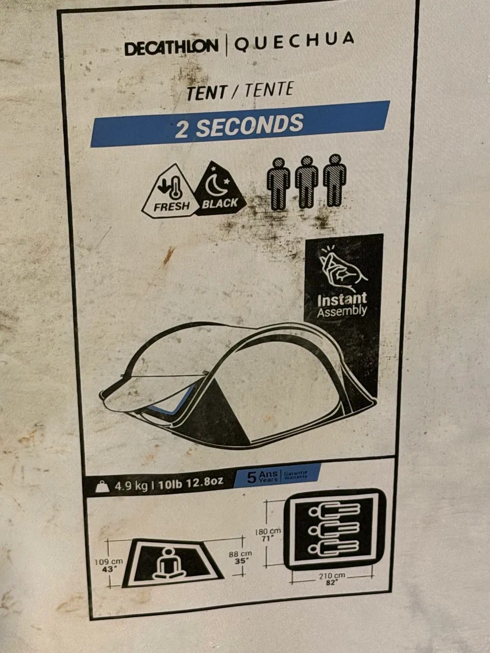 Barraca 3 Pessoas que arma sozinha  - Foto 2