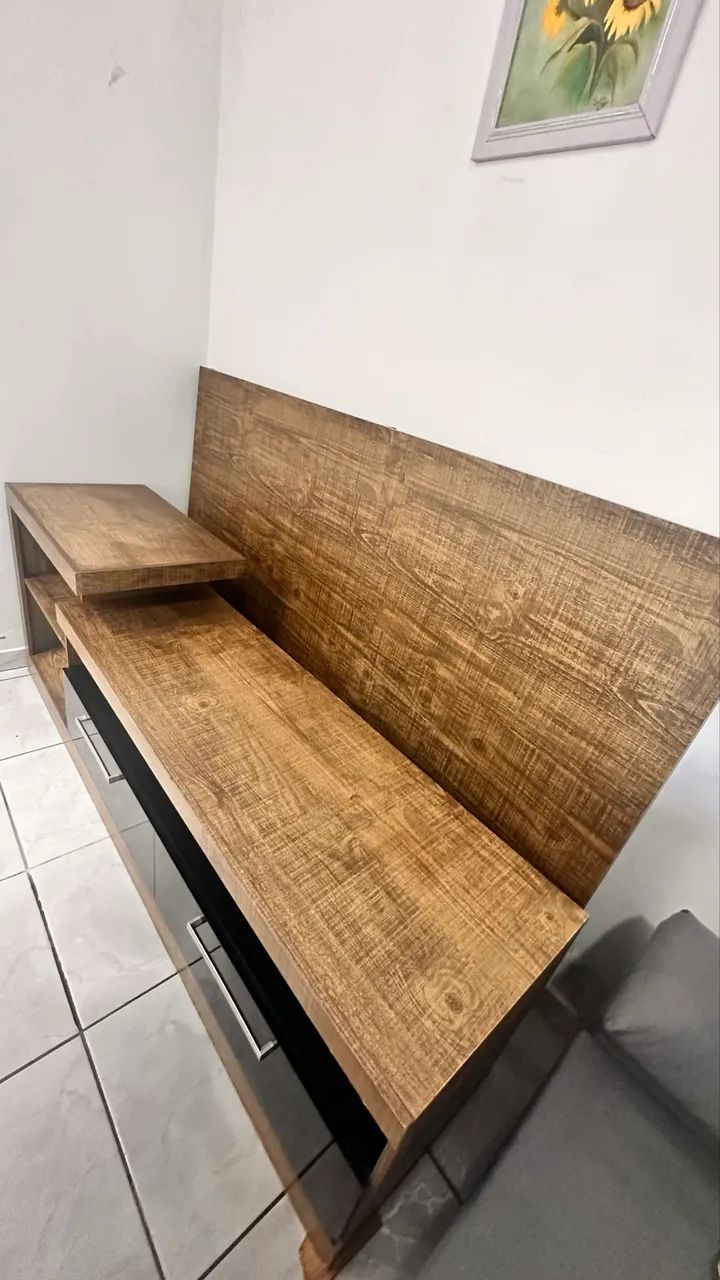 Rack com painel para televisão 