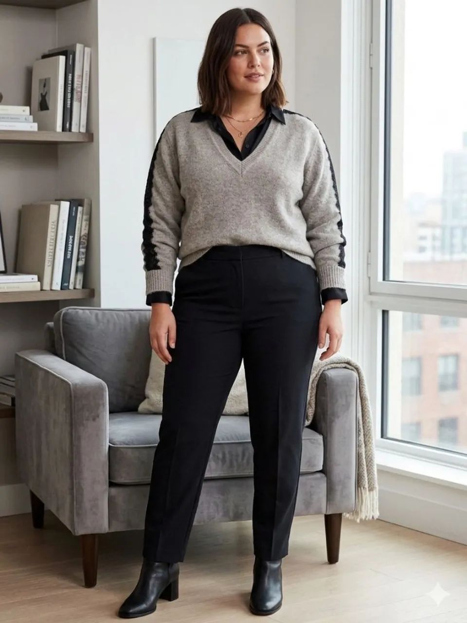 ZARA KNIT cardigã lã 
