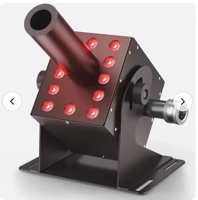 Jet co2 Led RGB DMX Canhão com mangueira 5mts Festas Palco show Bandas Djs Mc