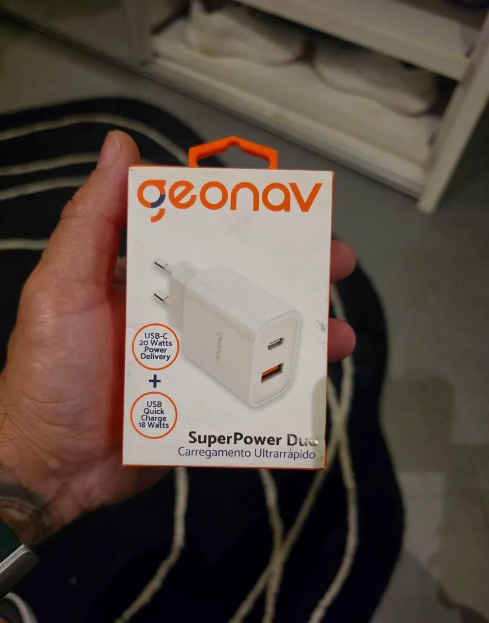 Carregador Geonav Super Power Duo