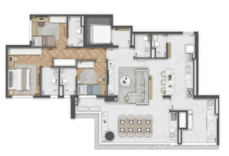 PLANTA 149m²