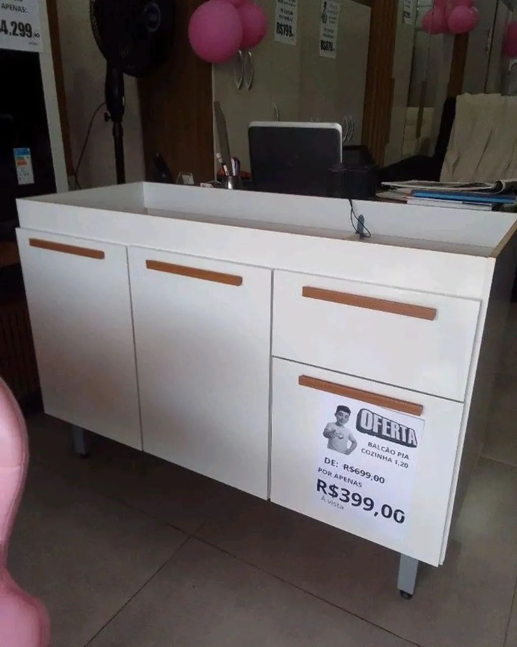 Balcão pia 1,20