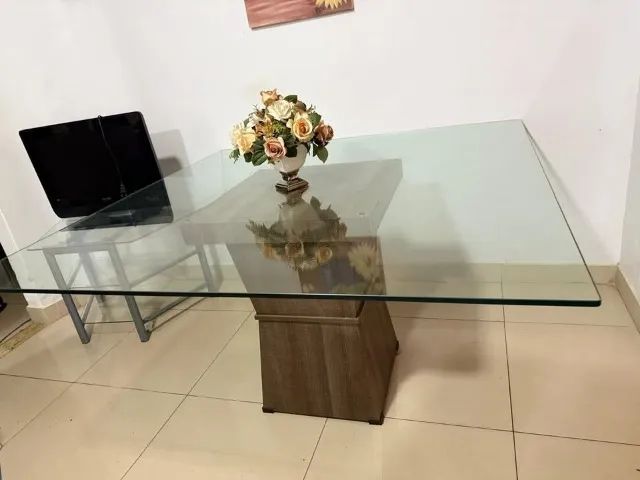 Mesa de Vidro para 8 cadeiras - Foto 3