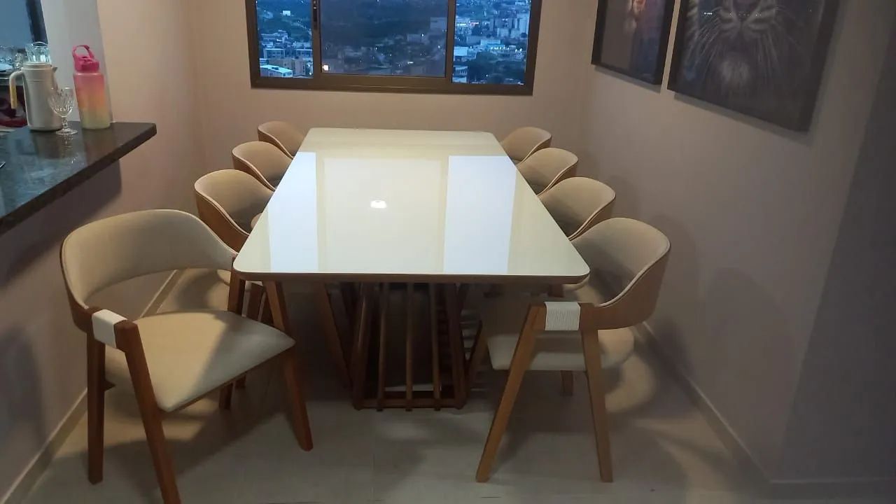 MESA ELENA MADEIRA MACIÇA  - Foto 4