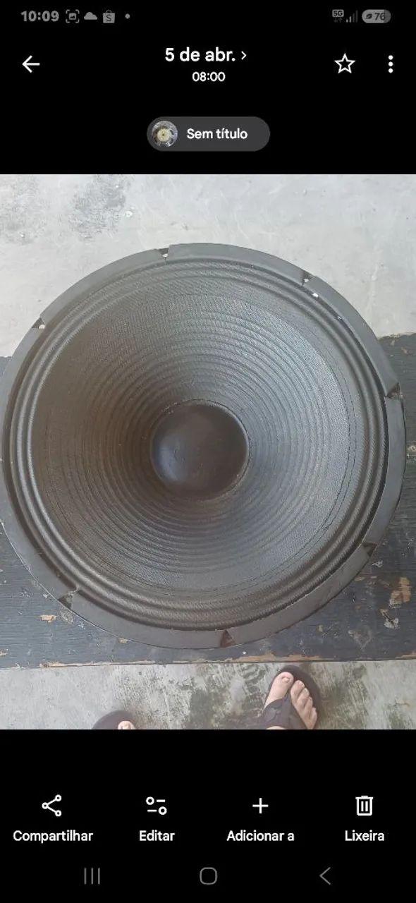 Vendo alto falante de 15 polegadas de 500 rms ligar para 99874.8739  - Foto 2