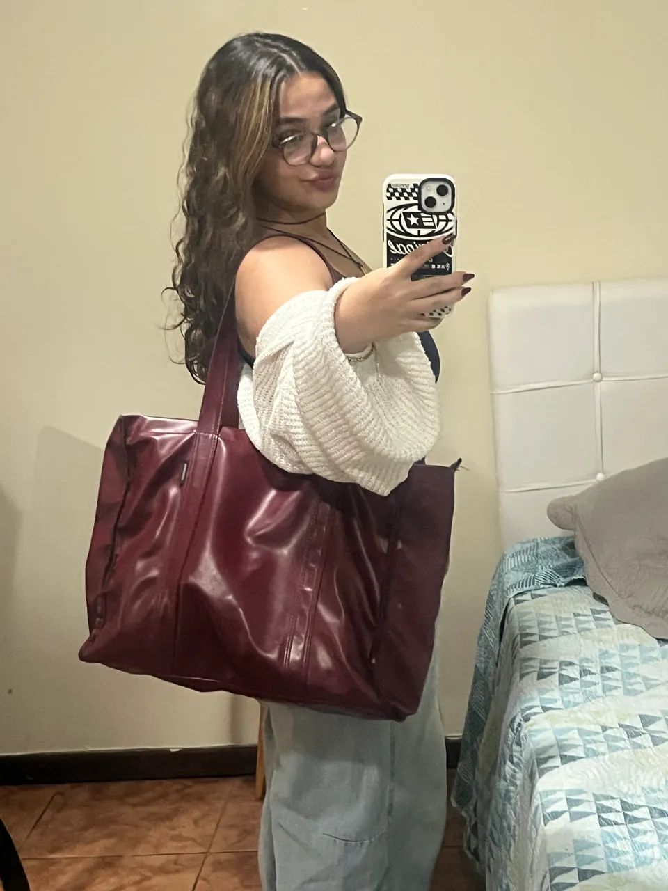 Bolsa Tote Pro vinho MIMERIA 