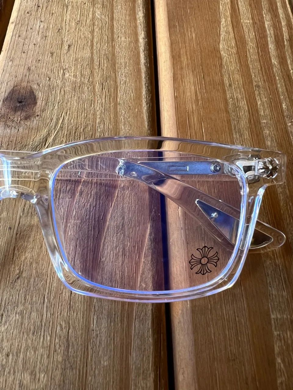 Óculos Chrome Hearts CH03 Transparent - Foto 3
