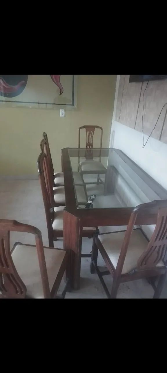Mesa de jantar madeira maciça 