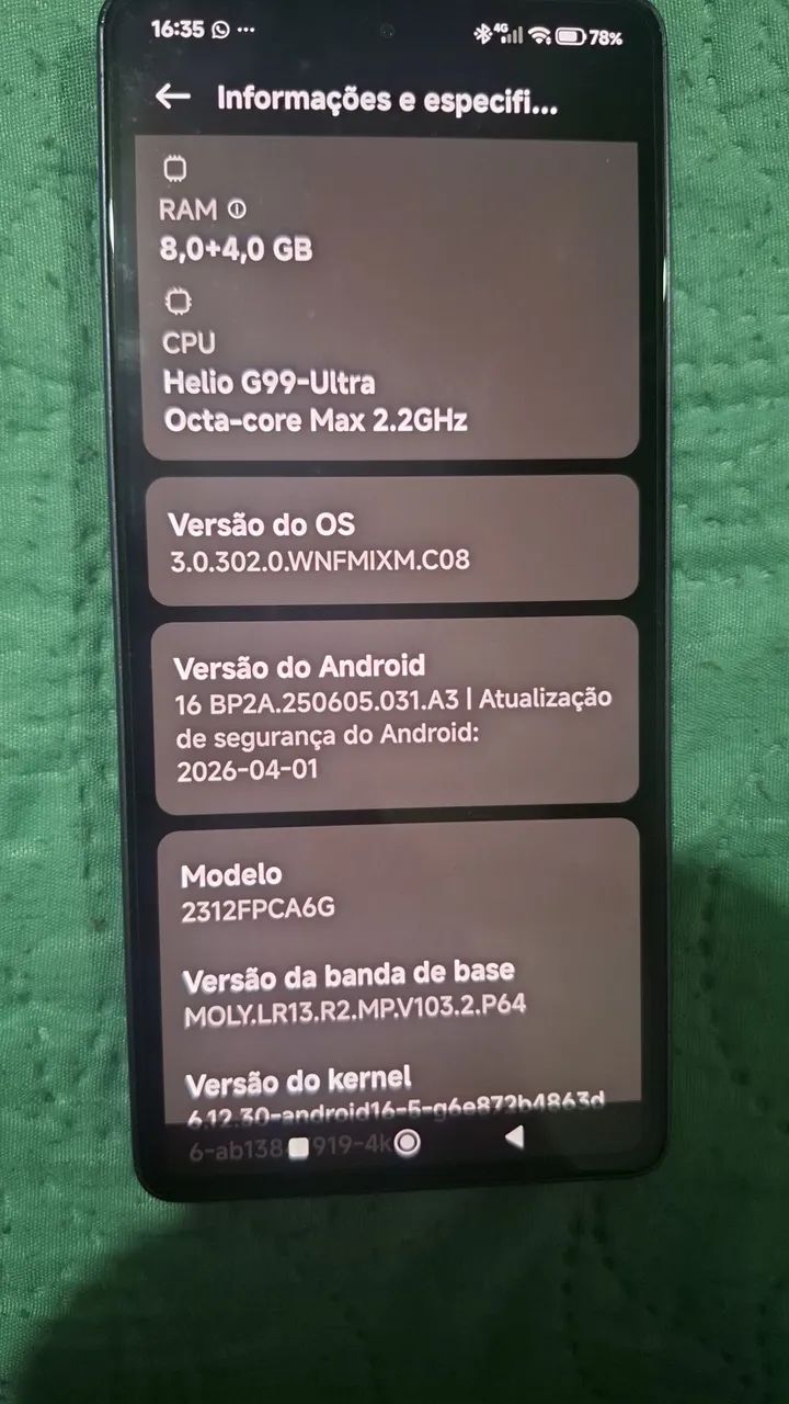 V/T smartphone poco M6 pro  - Foto 4