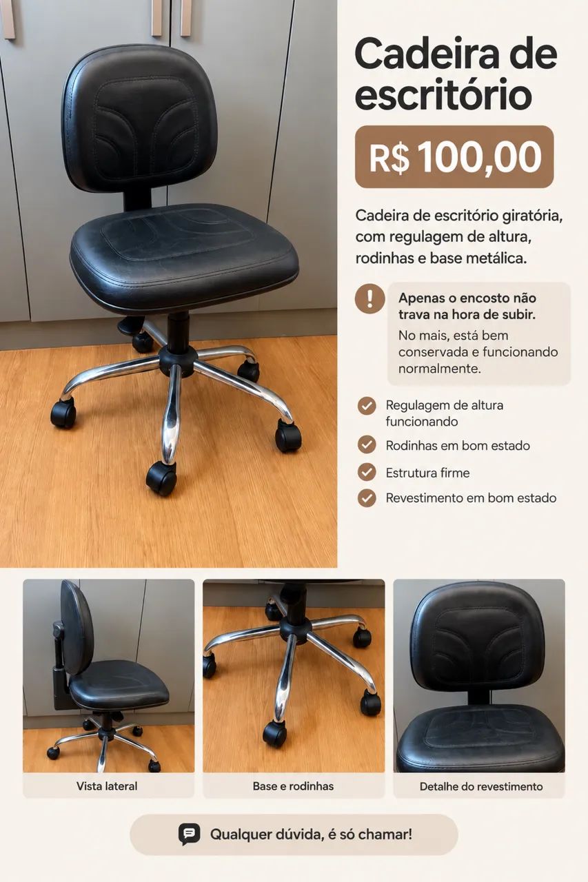 CADEIRA ESCRITÓRIO 