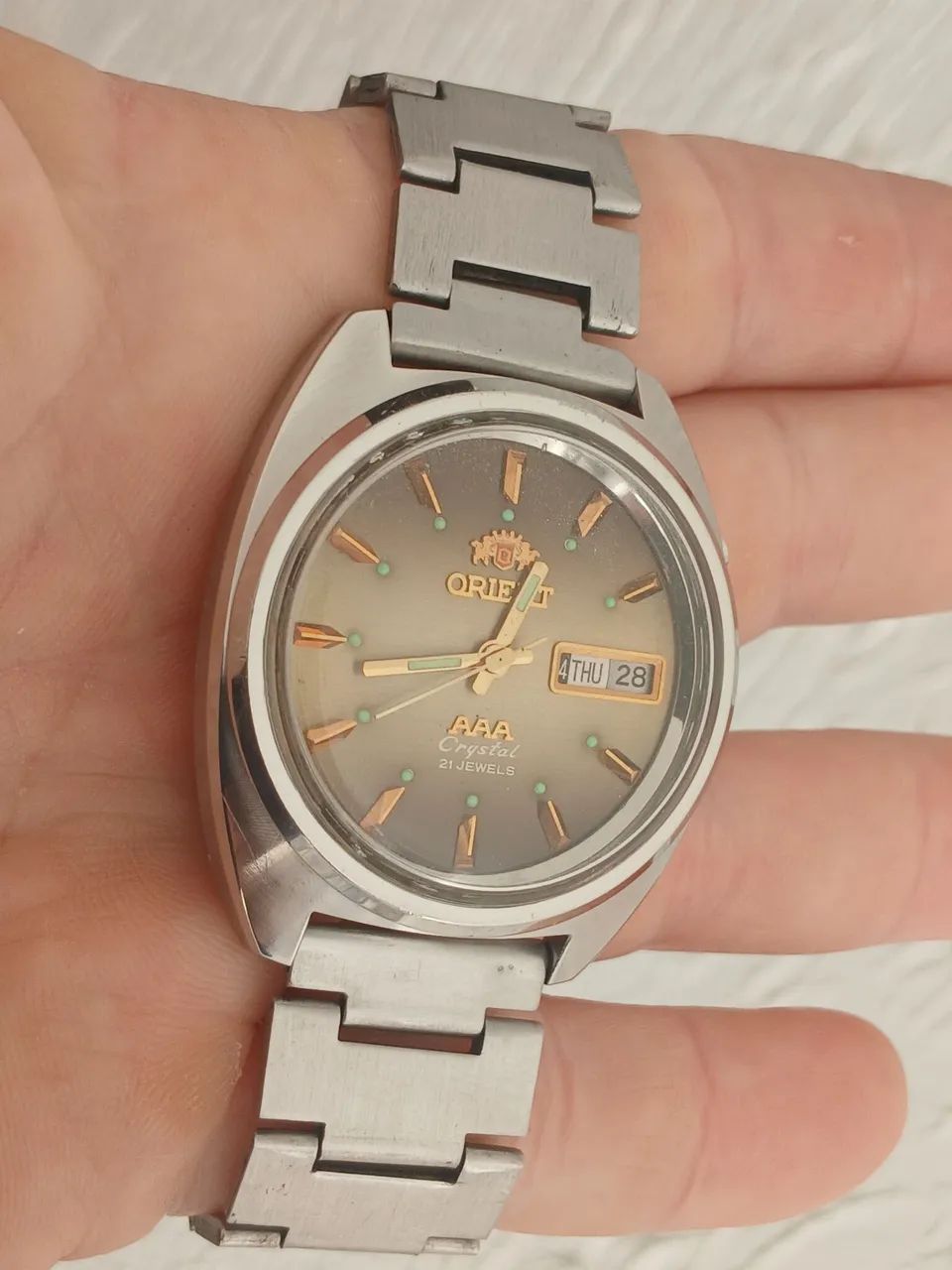 Relógio antigo ORIENT AUTOMÁTICO AAA JAPAN  anos 70 de coleção  - Foto 4