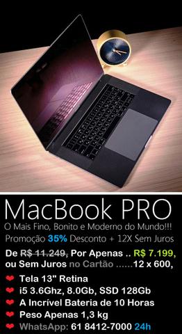 MacBook Air & PRO ( 12X Sem Juros )