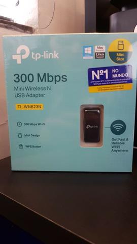 Mini Adaptador USB Wireless N300Mbps TL-WN823N - TP-LINK - Novo com Garantia
