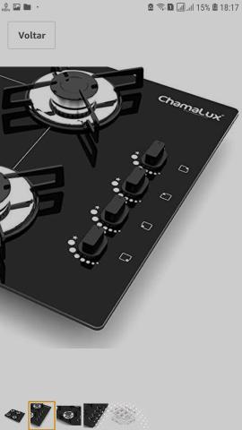 Fogão Cooktop 4 bocas da Chamalux top - Foto 3