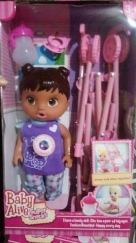 Baby Alive com Carrinho + Acessórios Fala e Chora - Foto 2