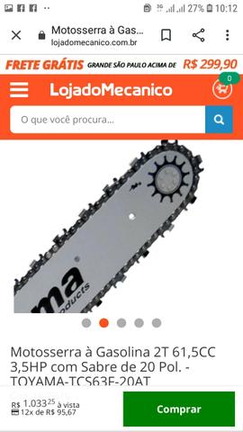 Motor serra profissional, impecável 600$ - Foto 2