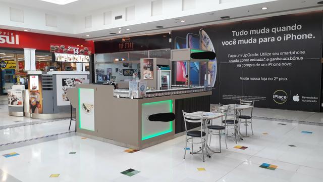 Quiosque em mdf para shopping