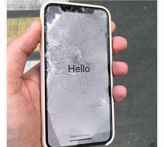 Frontal instalada iPhone 6 preta