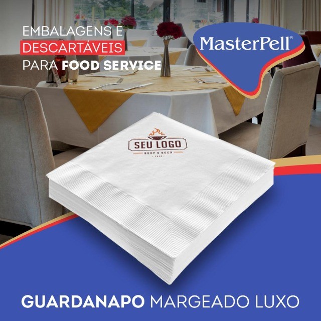 Guardanapo de Papel Personalizado com a sua logomarca