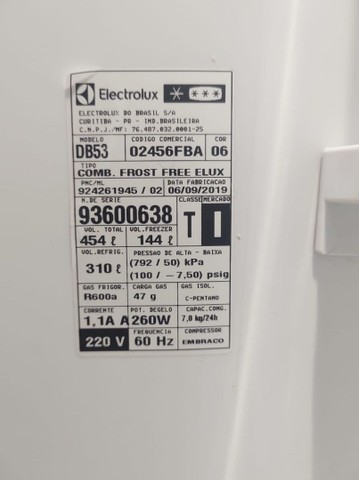 Geladeira/Refrigerador Electrolux Frost Free<br><br> - Foto 5