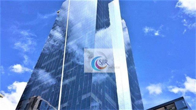 Sala comercial de 300,00m² com divisórias, piso elevado, ar condicionado central e 10 vaga - Foto 3